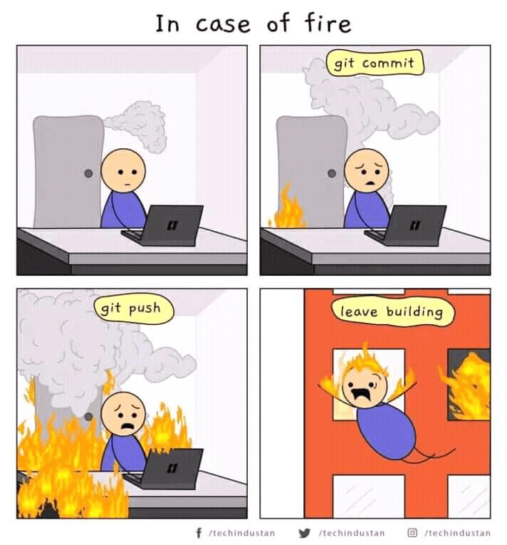 git commit in fire