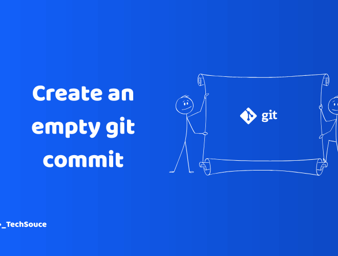 How to Create an empty git commit
